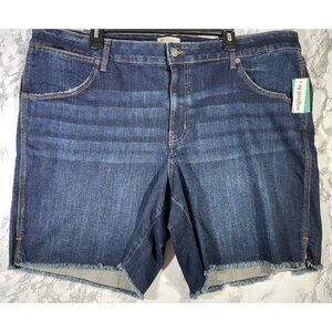 M Jeans By Maurices Womens Classic Bermuda Shorts 24W Original Fit Mid Rise